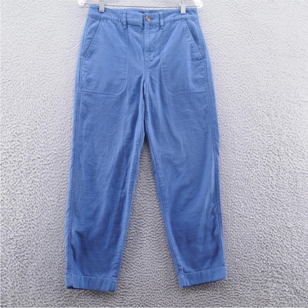 J. Crew Blue cotton camp pants/Trousers